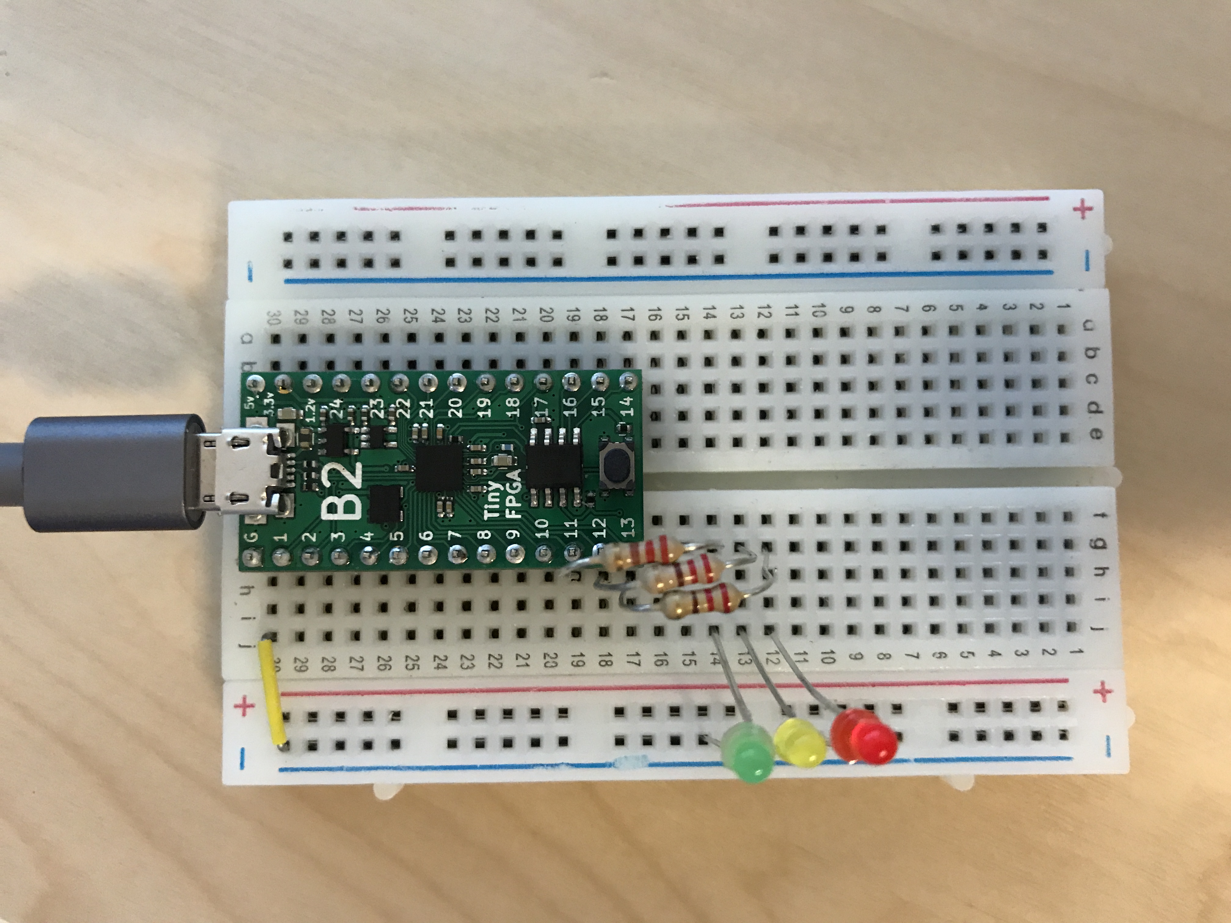 TinyFPGA blinker circuit